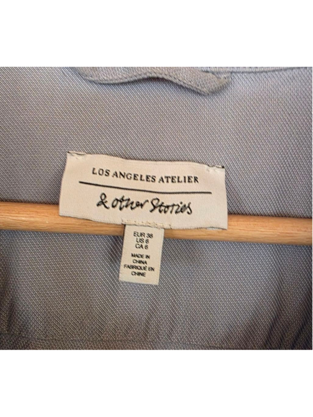 Los Angeles Atelier & Other Stories Light Blue Jumpsuit with Navy Floral Belt 6 - Picture 10 of 10